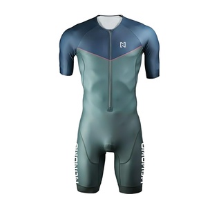 Triathlon-Kleidung für Herren, Triathlon, Triathlon, kurzärmelig, für Laufen, Schwimmen, Radfahren, TYP-8, M - M