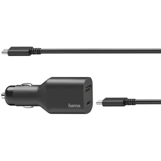 Hama USB-C KFZ - Ladegerät Universal, Schwarz