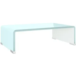 furnicato TV-Aufsatz TV-Aufsatz/Monitorerhöhung Glas Grün 40x25x11 cm, (1-St) grün