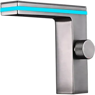 Badezimmer-Wasserhahn, LED-Digitalanzeige, Waschbecken-Mischbatterie, Messing, Badezimmer-Waschbecken-Wasserhahn, Badezimmer-Mischbatterie mit