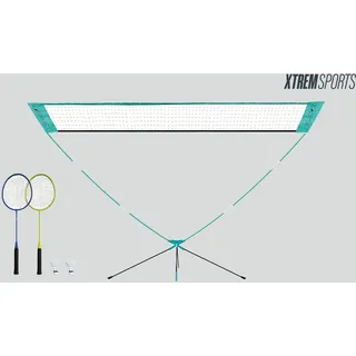 XTREM Sports - Badminton- Set mit Easy-Set-Up Netz