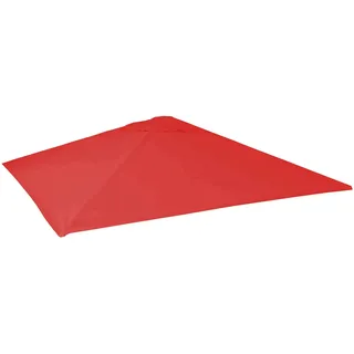 Mendler Ersatz-Bezug für Gastronomie Sonnenschirm HWC-D20, Sonnenschirmbezug Ersatzbezug, 5x5m (Ø7,2m) Polyester ~ rot
