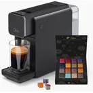 Tchibo Qbo ONE Premium Kapselmaschine inkl. 16 Qbo Kaffeekapseln, Soft Black