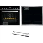 AEG Induktions Herd-Set "HH24HSPID", A+ (A+++-D), schwarz, Herdsets, AirFry, Pyrolyse, Doublebridge, LED-Touch, Teilauszug, Made in Germany