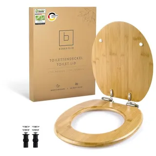 Benkstein Benkstein® WC Sitz Bambus Toiletten Deckel Absenkautomatik Klobrille Klositz