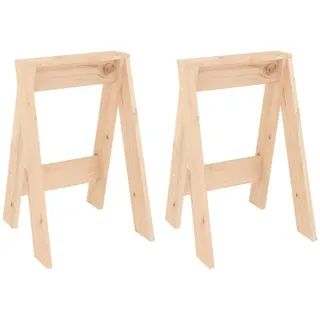 vidaXL Hocker 2 Stk. 40x40x60 cm Massivholz Kiefer