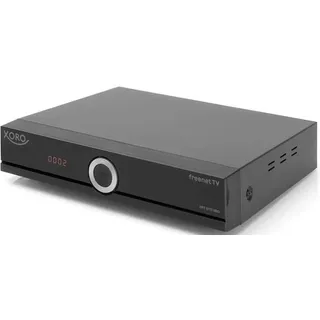 Xoro HRT 8772 HDD Full-HD DVB-C/T2 Receiver (HEVC H.265 Twin Tuner, Irdeto Cloaked CA für freenet TV, ohne SATA Festplatte im FP-Schacht, HDMI, USB PVR Ready, S/PDIF Opt., MiniSCART, 12V) schwarz