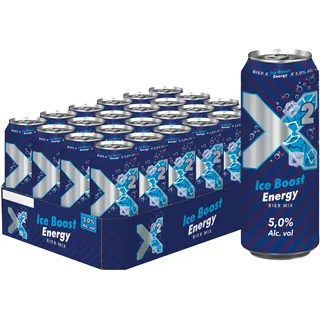 Bitburger X2® Energy | Biermix mit Energy | Dosenbier (24x0,5L)