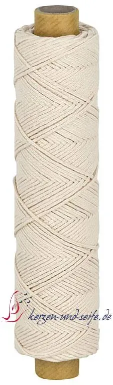 Bienenwachs‐Runddocht 09, für Kerzen mit Durchmesser 70–90 mm