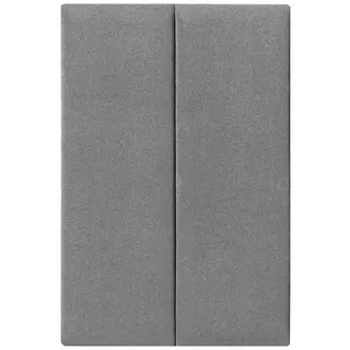 neu.haus [neu.haus] Wandkissen Carpino 2er Set 90 x 30 cm Wandpolster Textil Hellgrau Wandpaneele gepolstert Kopfteil für Bett Polsterpaneel zum Kleben