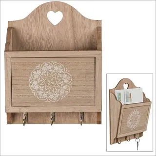 Schlüsselkasten aus Holz, naturfarben