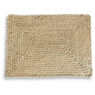 Lovely Linen Platzset Linen Breezy Tischset Jute natural beige 33x45cm (1 Stück), BREEZY PLACEMAT 33X45 NATURAL BEIGE L33XB45XH1 CM beige