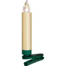 Lumix Mini Christbaumkerzen Elfenbein 12 warmweiße Kerzen Basis-Set innen