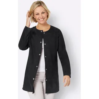 Classic Basics Longblazer CLASSIC BASICS "Longblazer", Damen, Gr. 42, schwarz, 100% Polyester, Blazer