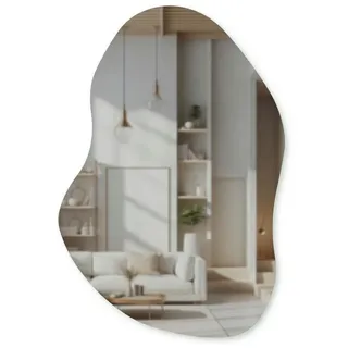MySpiegel.de Wandspiegel Asymmetrischer Spiegel Nunkun mit Befestigung