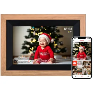 Rollei Smart Frame WiFi 105 Holzoptik Braun