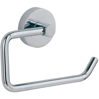Nie Wieder Bohren hoom Toilettenpapierhalter, zum Kleben, ohne Deckel, Messing, verchromt, garantiert rostfrei, 102mm x 135mm x 40mm