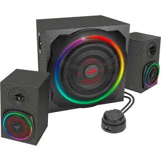 Speedlink AVENZA RGB Aktives 2.1-Lautsprechersystem, Schwarz