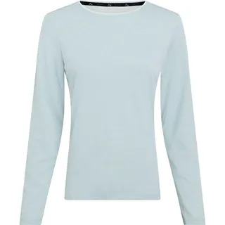 Mc Kinley McKINLEY Damen Shirt Da.-Langarmshirt Hunu LS W, 907 MELANGE/GREEN sm, 38