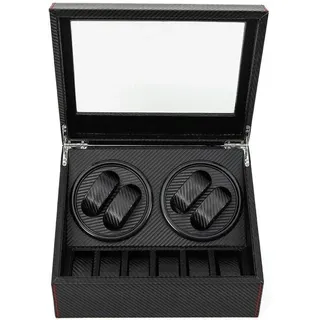 4 + 6 Uhrenbeweger leise Automatische Uhrbeweger Uhrenbeweger Box Geschenk für Weihnachten/Jubiläum/Vater/Geburtstag