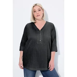 Ulla Popken Tunika Blusen, schwarz 54-56