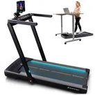 Sportstech 2in1-Laufband sTread Fold Pro, bis 15 km/h mit automatischer Steigung, Klappfunktion, Fitness-App kompatibel