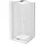 Rio quadratische Duschkabine 80 80 Frost Chrom Duschwanne Flat Weiß 860-080-080-01-30-4010