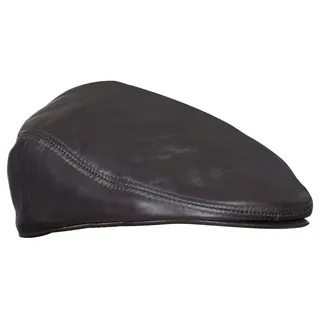 Infinity Leather Echtes Braun Leder Ivy Barett Zeitungsjunge Gatsby Golf Cabbie Schiebermütze M - M