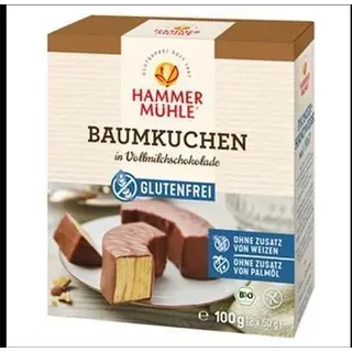 Hammermühle 6x Bio Baumkuchen in Vollmilchschokolade gf 100g - 0.6 kg