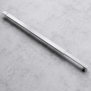 mai & mai Mai - Mai Glaswand Haltestange Duschwand Duschabtrennung Duschglaswand Chrom Stabilisator für Walk in Form: rechteckig - Silber