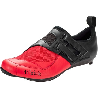 Fizik Herren Powerstrap R4 Triathlonschuhe, Schwarz und Rot