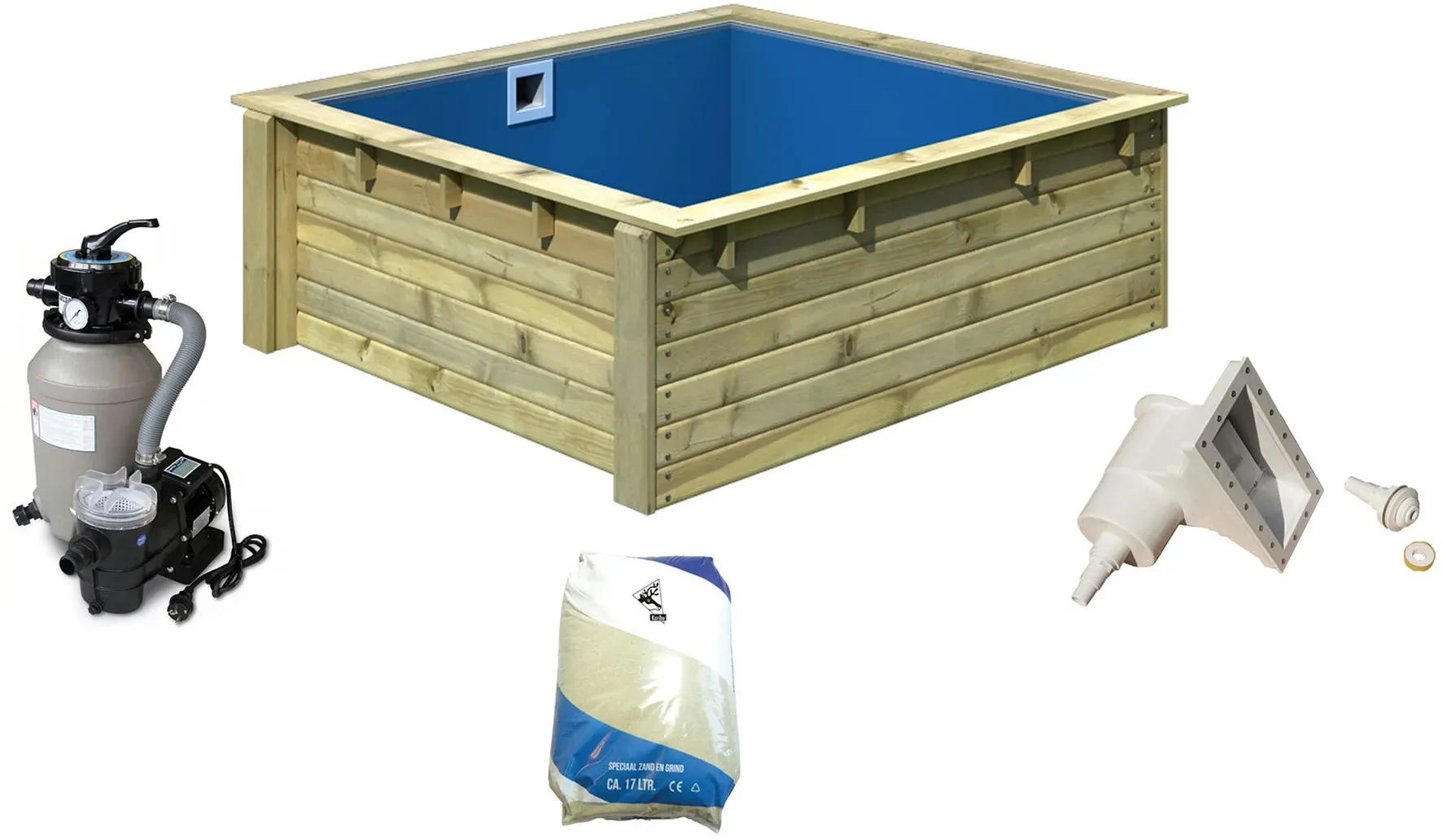 Karibu Minipool-Set inkl. Zubehör - naturfarben