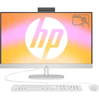 HP 27-cr1300ng, All-in-One PC, mit 27 Zoll Display Touchscreen, Intel® U-Series 125U Prozessor, 16 GB RAM, 512 SSD, Intel®, UHD Graphics, Weiß Windows 11 Home (64 Bit)