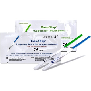 One+Step Kombipaket 50 Ovulationstests + 20 Schwangerschaftstests - Fruchtbarkeitstest für Frauen 70 St