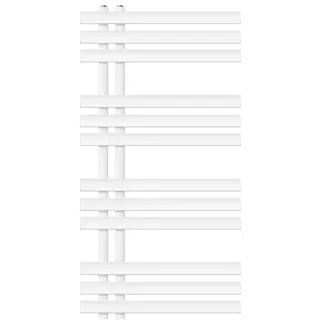 luxebath Badheizkörper 500 x 1000 mm 627 W weiß Mittelventil