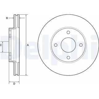 Delphi Bremsscheibe BG4953C