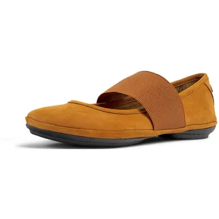 Camper Damen Right Nina 21595 Mary Jane Flat, Braun 223, 38 EU