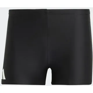 Adidas Solid Boxer-Badehose Black / White M/L