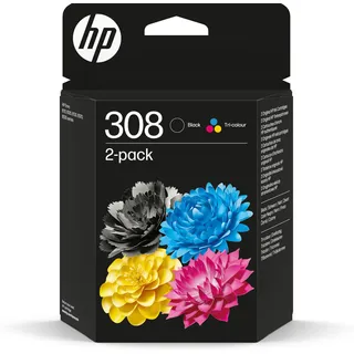 HP 308 schwarz + CMY
