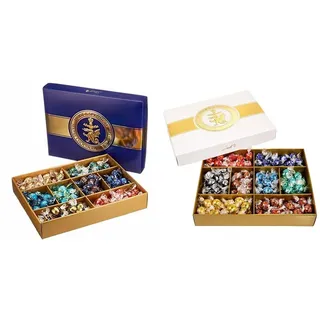 Lindt ROULETTE Kugeln | 1,473 KG Schokoladengeschenk | LINDOR Kugeln und ROULETTE Kugeln in 8 Sorten & Schokolade LINDOR Schokoladengeschenk | 1,569 kg LINDOR Kugeln in 8 Sorten