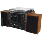 Soundmaster MCD5600 Stereoanlage mit Plattenspieler DAB+ Doppelkassette CD-Player USB MP3 Bluetooth Encoding Digitalisierung 75 Ohm Antennenanschluss