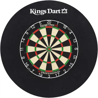 Kings Dart Dart-Set Profi Professional HD (Zahlenring Kunststoff), Schwarz