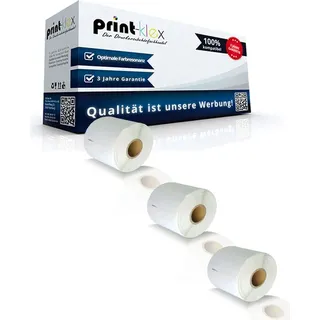 3x Kompatible Etiketten-Rollen für Dymo 99014 Labelwriter 450 Labelwriter 450Duo Labelwriter 450Series Labelwriter 450Turbo 99014 S0722430 101mm x...