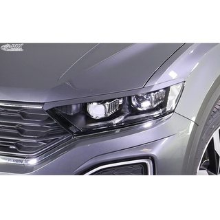 Scheinwerferblenden kompatibel mit Volkswagen T-Roc (A1) 2017-2021 (ABS), Unlackiert