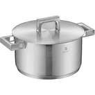 WMF Ultimate Cool+ Kochtopf mit Deckel, 24 cm, Pfanne + Kochtopf, Silber
