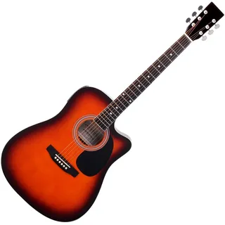 Classic Cantabile WS-10SB-CE Westerngitarre mit Tonabnehmer