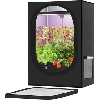Kleines Growzelt 45x45x75cm für hydroponisches Anzuchtsystem. 600D Grow-Box mit hochreflektierendem Mylar. EIN Indoor-Gewächshaus als Grow-Box für den Gartenanbau von Gemüse und Hanf