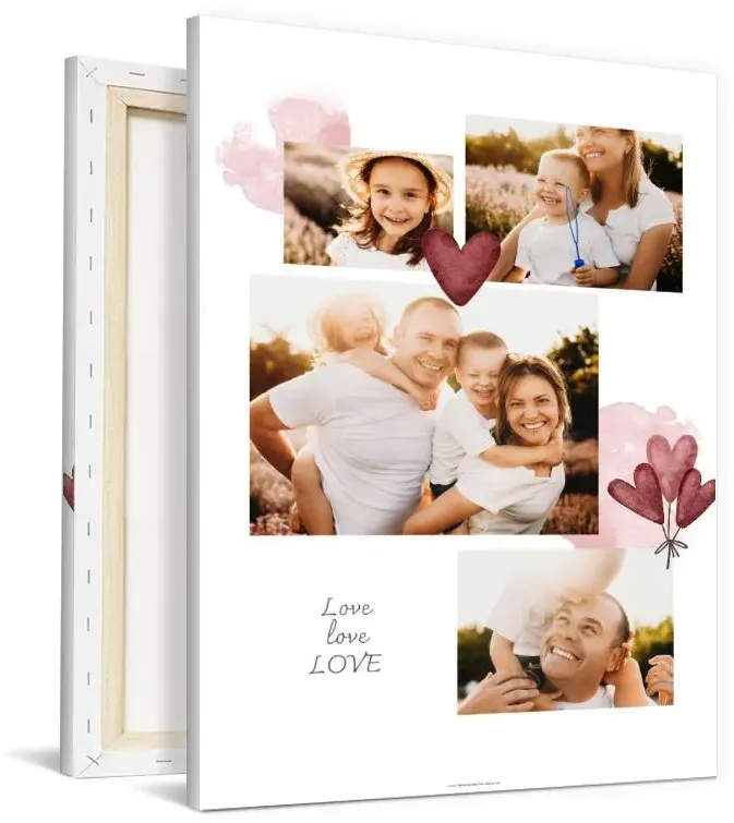 Leinwand selbst gestalten mit Spruch und Fotos im Onlinedesigner bei Meine-Kartenmanufaktur.de