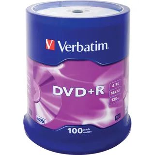 Verbatim DVD+R 4.7GB 16x 100er Spindel