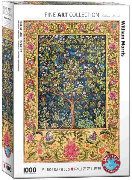 Eurographics 6000-5609 - Lebensbaum Wandteppich von William Morris, Puzzle, 1.000 Teile